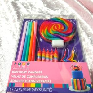 Wilton Dylan's Candy Bar birthday candle 16 piece